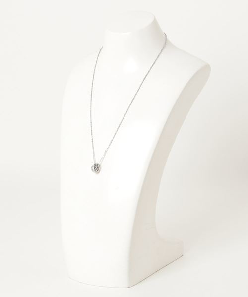 WEGO(ウィゴー)の「WEGO/ラインストーンリングチェーンネックレス(ネックレス・メンズ・シルバー/ブルー/ブラック・FREE)」の4枚目の写真