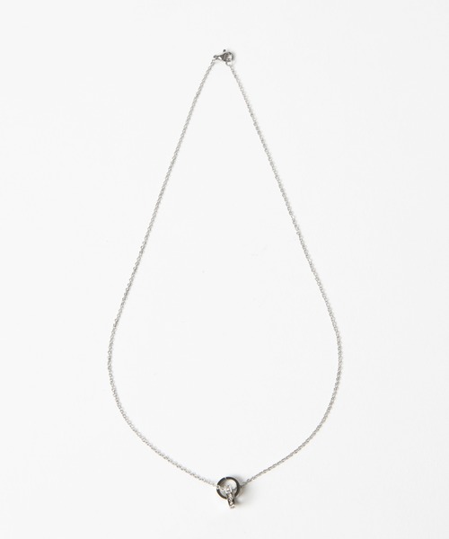 WEGO(ウィゴー)の「WEGO/ラインストーンリングチェーンネックレス(ネックレス・メンズ・シルバー/ブルー/ブラック・FREE)」の12枚目の写真