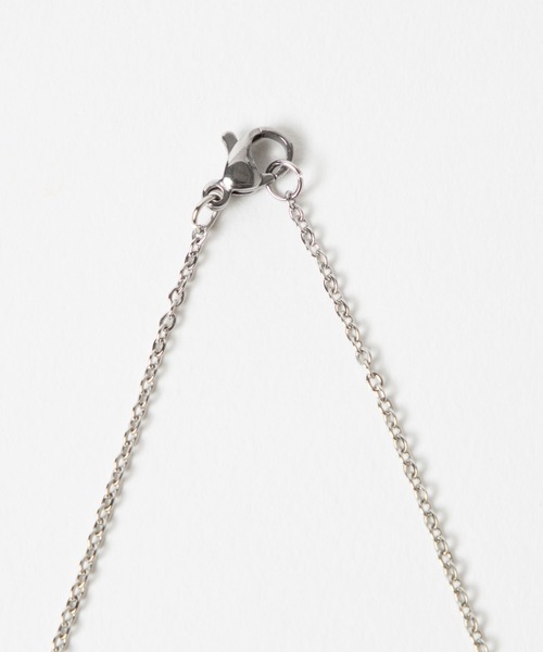 WEGO(ウィゴー)の「WEGO/ラインストーンリングチェーンネックレス(ネックレス・メンズ・シルバー/ブルー/ブラック・FREE)」の6枚目の写真