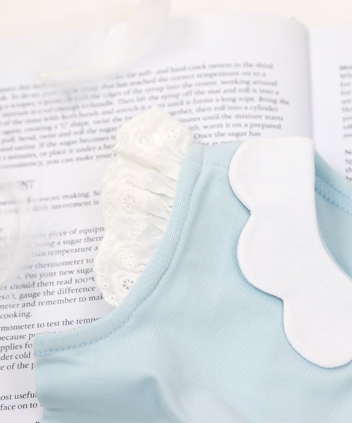 Panpantutu パンパンチュチュ のファッション エンジェルカラーワンピース 半袖 90 100cm ワンピース