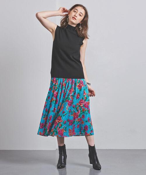 UNITED ARROWS（ユナイテッドアローズ）の「UBCB LY/C/S ボトルネック ノースリーブ ニット（ニット/セーター・レディース・パープル/ブラウン/ブラック・FREE）」の19枚目の写真