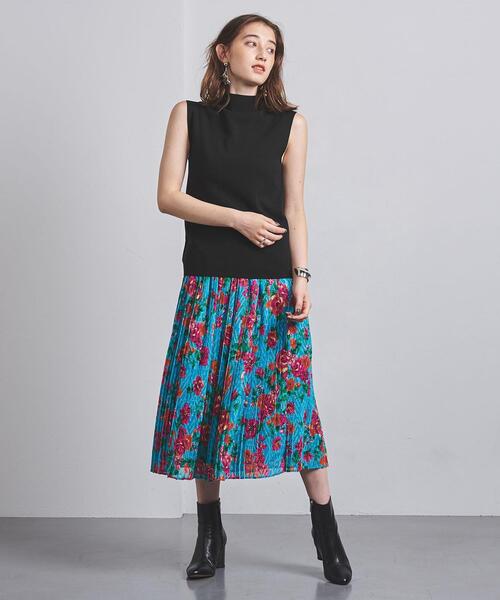 UNITED ARROWS（ユナイテッドアローズ）の「UBCB LY/C/S ボトルネック ノースリーブ ニット（ニット/セーター・レディース・パープル/ブラウン/ブラック・FREE）」の18枚目の写真