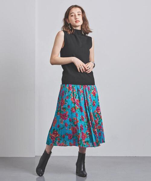 UNITED ARROWS（ユナイテッドアローズ）の「UBCB LY/C/S ボトルネック ノースリーブ ニット（ニット/セーター・レディース・パープル/ブラウン/ブラック・FREE）」の17枚目の写真