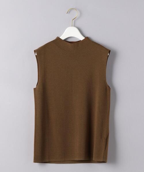 UNITED ARROWS（ユナイテッドアローズ）の「UBCB LY/C/S ボトルネック ノースリーブ ニット（ニット/セーター・レディース・パープル/ブラウン/ブラック・FREE）」の12枚目の写真