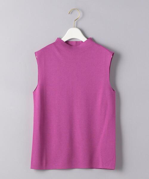 UNITED ARROWS（ユナイテッドアローズ）の「UBCB LY/C/S ボトルネック ノースリーブ ニット（ニット/セーター・レディース・パープル/ブラウン/ブラック・FREE）」の5枚目の写真