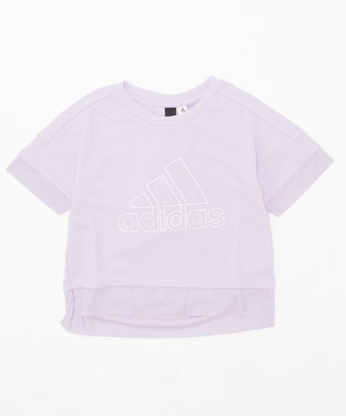 adidas(アディダス)の「アディダス adidas GURTシャツ(Tシャツ/カットソー・キッズ・パープル/ホワイト・120cm/130cm/140cm/150cm/160cm)」の2枚目の写真