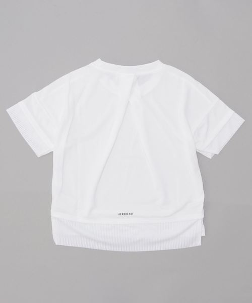 adidas(アディダス)の「アディダス adidas GURTシャツ(Tシャツ/カットソー・キッズ・パープル/ホワイト・120cm/130cm/140cm/150cm/160cm)」の3枚目の写真