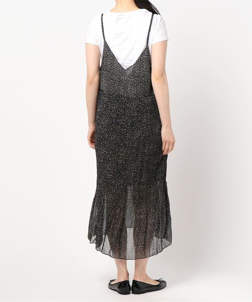 fifth（フィフス）の「小花柄ギャザーキャミワンピセット（ワンピース・レディース・グリーン/オレンジ/ブラック・MEDIUM）」の9枚目の写真