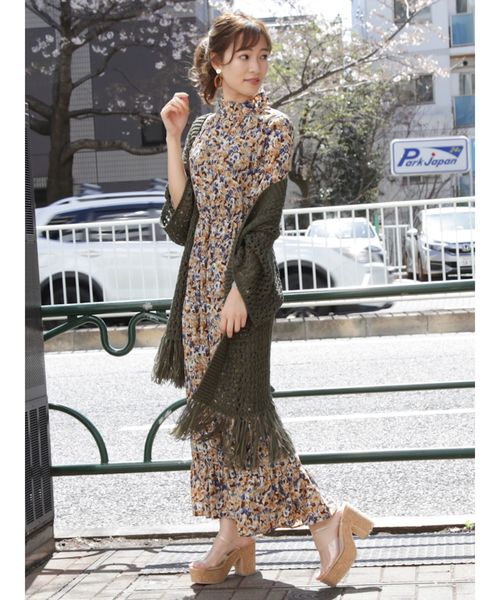 dazzlin（ダズリン）の「フリンジディティールカーデ（カーディガン/ボレロ・レディース・ベージュ/オフホワイト/カーキ・FREE）」の9枚目の写真