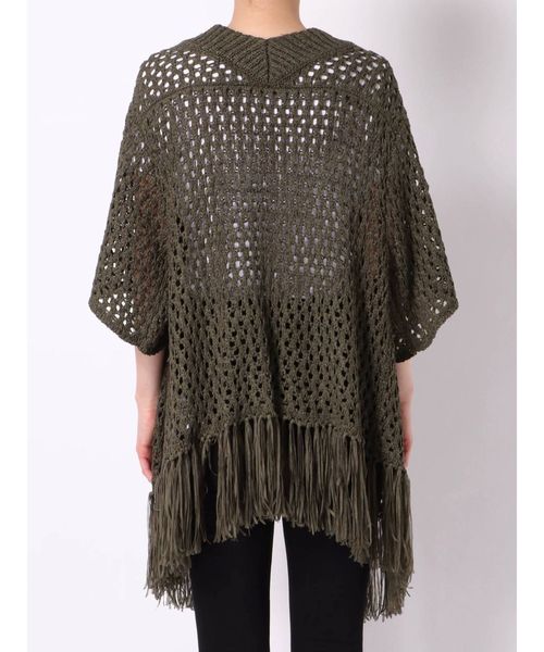 dazzlin（ダズリン）の「フリンジディティールカーデ（カーディガン/ボレロ・レディース・ベージュ/オフホワイト/カーキ・FREE）」の18枚目の写真