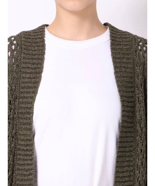 dazzlin（ダズリン）の「フリンジディティールカーデ（カーディガン/ボレロ・レディース・ベージュ/オフホワイト/カーキ・FREE）」の17枚目の写真