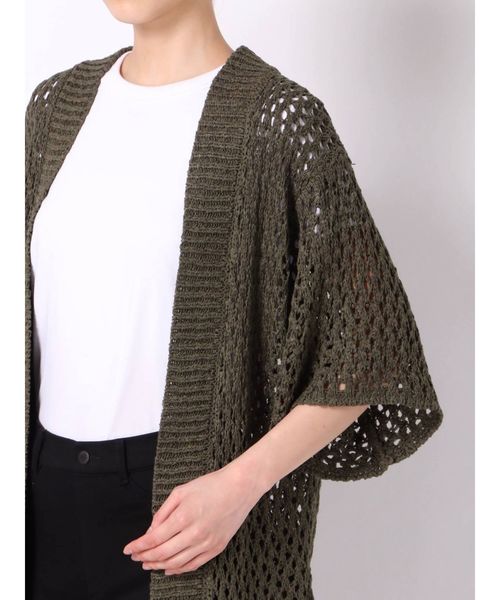 dazzlin（ダズリン）の「フリンジディティールカーデ（カーディガン/ボレロ・レディース・ベージュ/オフホワイト/カーキ・FREE）」の16枚目の写真