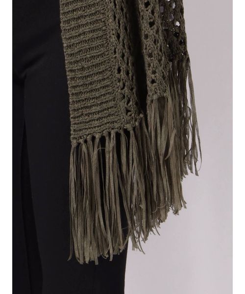 dazzlin（ダズリン）の「フリンジディティールカーデ（カーディガン/ボレロ・レディース・ベージュ/オフホワイト/カーキ・FREE）」の15枚目の写真