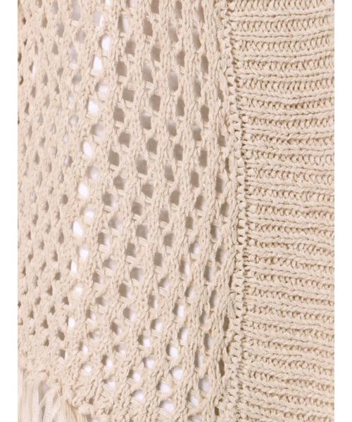 dazzlin（ダズリン）の「フリンジディティールカーデ（カーディガン/ボレロ・レディース・ベージュ/オフホワイト/カーキ・FREE）」の19枚目の写真