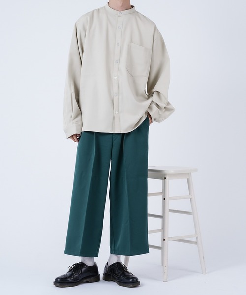 kutir（クティール）の「1タックワイドスラックス（その他パンツ・メンズ・グリーン/オレンジ/ブラック・SMALL/MEDIUM/LARGE）」の4枚目の写真