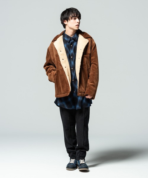 glamb（グラム）の「Big ombre check SH / ビッグオンブレチェックシャツ（シャツ/ブラウス・メンズ・ブルー/レッド・M/L）」の12枚目の写真