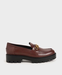 CHARLES & KEITH | メタリックアクセント チャンキーローファー / Metallic Accent Chunky Loafers(ローファー)