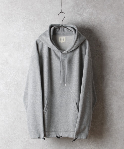 make a ray!（メイク ア レイ！）の「裾ドローコードプルオーバーパーカー/スウェットパーカー/フーディー（パーカー・メンズ・グレー/ブラック/ベージュ・M/XL/L）」の3枚目の写真