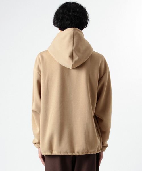 make a ray!（メイク ア レイ！）の「裾ドローコードプルオーバーパーカー/スウェットパーカー/フーディー（パーカー・メンズ・グレー/ブラック/ベージュ・M/XL/L）」の8枚目の写真