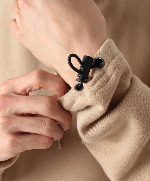 make a ray!（メイク ア レイ！）の「裾ドローコードプルオーバーパーカー/スウェットパーカー/フーディー（パーカー・メンズ・グレー/ブラック/ベージュ・M/XL/L）」の10枚目の写真