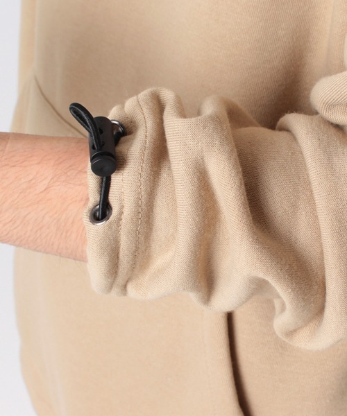 make a ray!（メイク ア レイ！）の「裾ドローコードプルオーバーパーカー/スウェットパーカー/フーディー（パーカー・メンズ・グレー/ブラック/ベージュ・M/XL/L）」の12枚目の写真