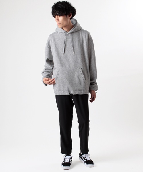 make a ray!（メイク ア レイ！）の「裾ドローコードプルオーバーパーカー/スウェットパーカー/フーディー（パーカー・メンズ・グレー/ブラック/ベージュ・M/XL/L）」の16枚目の写真