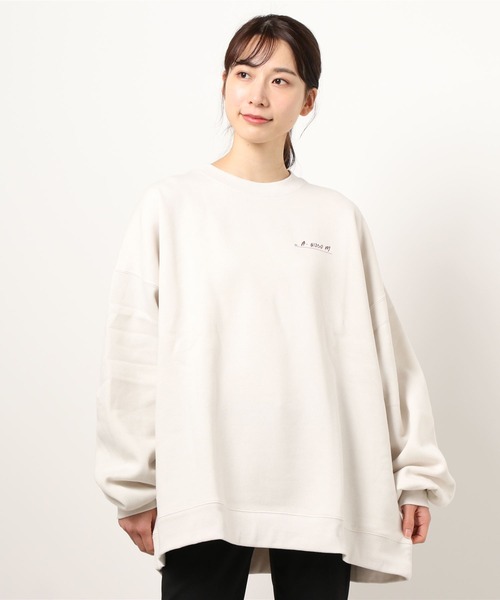 apres jour mignon(アプレジュールミニョン)の「アソートプリントルーズスウェット【ZOZOTOWN限定アイテム】(スウェット・レディース・ブラック/ブラック系その他/ボルドー/アイボリー/クリーム/ブルー系その他/グレイッシュベージュ/モカ/その他/ダークブラウン/パープル/ブラック系その他2・X-LARGE/フリー)」の21枚目の写真