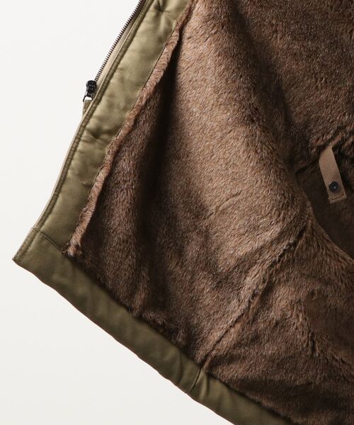 HOUSTON(ヒューストン)の「HOUSTON/ヒューストン N-1 DECK COAT(ミリタリージャケット・メンズ・ベージュ・MEDIUM/LARGE)」の4枚目の写真