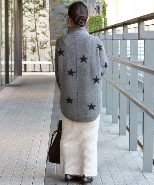 Simplicite（サンプリシテ）の「《追加》星柄ニット プルオーバー