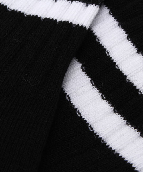 WEGO（ウィゴー）の「WEGO/2ラインソックス（ソックス/靴下・レディース・ホワイト/ブラック/ダークグリーン/ワイン・FREE）」の7枚目の写真