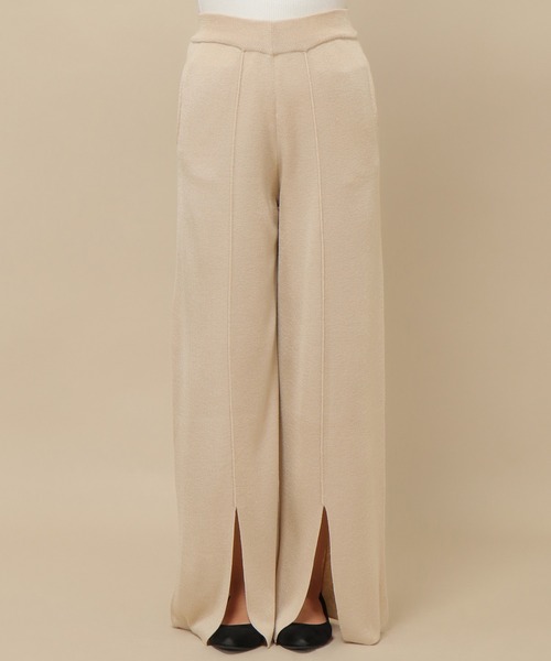 ikka（イッカ）の「スーパーアンチピリングニットパンツ（その他パンツ・レディース・グリーン系その他/ベージュ/ブラック・S/M）」の14枚目の写真