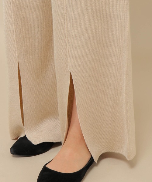 ikka（イッカ）の「スーパーアンチピリングニットパンツ（その他パンツ・レディース・グリーン系その他/ベージュ/ブラック・S/M）」の8枚目の写真