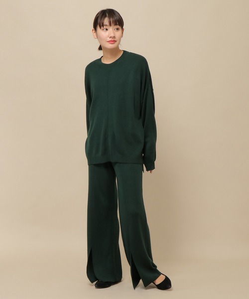 ikka（イッカ）の「スーパーアンチピリングニットパンツ（その他パンツ・レディース・グリーン系その他/ベージュ/ブラック・S/M）」の6枚目の写真