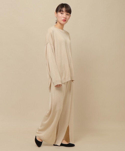 ikka（イッカ）の「スーパーアンチピリングニットパンツ（その他パンツ・レディース・グリーン系その他/ベージュ/ブラック・S/M）」の5枚目の写真