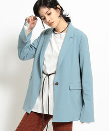 Ray BEAMS | Ray BEAMS / スリット スリーブ 1ボタン ジャケット(テーラードジャケット)