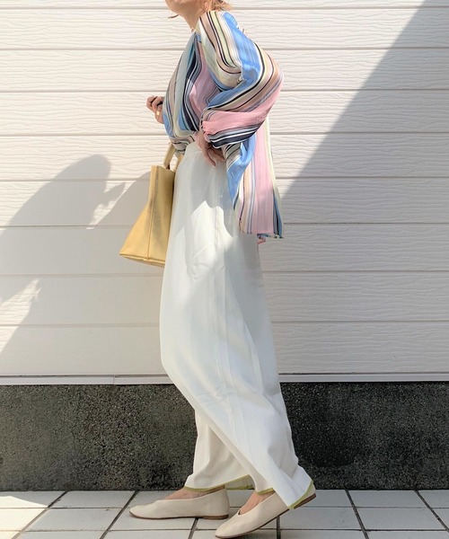 Q（キュー）の「マーメイドニットスカート（スカート・レディース・ホワイト/ライトグレー/ベージュ・MEDIUM）」の14枚目の写真