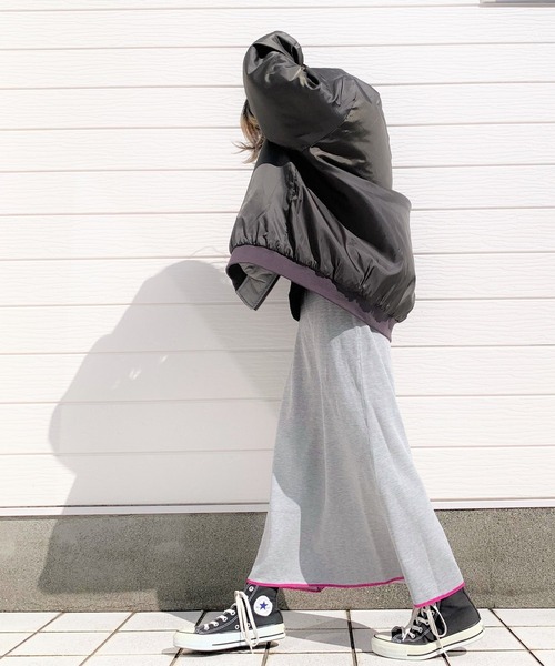 Q（キュー）の「マーメイドニットスカート（スカート・レディース・ホワイト/ライトグレー/ベージュ・MEDIUM）」の6枚目の写真