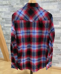 ディーゼル DIESEL チェックスプリングコートブラウス Sサイズ DIESEL（ディーゼル）の「オンブレーチェック ウエスタン