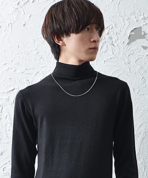 MinoriTY(マイノリティ)の「【MinoriTY】メンズ2mmスチールキヘイチェーンネックレス メンズ ユニセックス(ネックレス・メンズ・シルバー・FREE)」の3枚目の写真