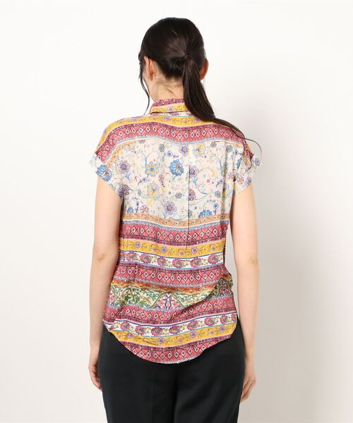 Desigual（デシグアル）の「シャツ半袖 YAEL（シャツ/ブラウス・レディース・レッド・M/L/SS/S/2L/3L）」の3枚目の写真