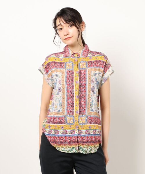 Desigual（デシグアル）の「シャツ半袖 YAEL（シャツ/ブラウス・レディース・レッド・M/L/SS/S/2L/3L）」の11枚目の写真