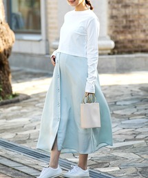 SweetMommy（スウィートマミー）の「サテンキャミワンピ&トップスセット（マタニティウェア/グッズ・キッズ）」