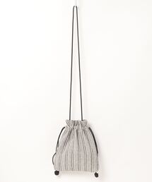 Lugnoncure | ストライプ巾着バッグ(ショルダーバッグ)
