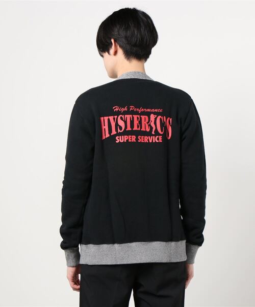HYSTERIC GLAMOUR（ヒステリックグラマー）の「SUPER SERVICE カーディガン（カーディガン/ボレロ・メンズ・チャコールグレー/ブラック・SMALL/MEDIUM/LARGE）」の6枚目の写真
