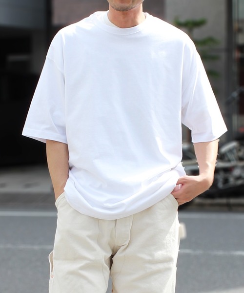 United Athle（ユナイテッドアスレ）の「【UNITED ATHLE】ユナイテッドアスレ 5.6オンス ビッグシルエットTシャツ 5508（Tシャツ/カットソー・メンズ・ブラック/ベージュ/グリーン/ホワイト/グレー/ネイビー/ライトパープル/ライトブルー・L/M/XL）」の2枚目の写真