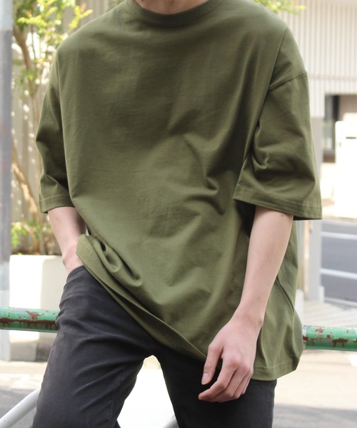 United Athle（ユナイテッドアスレ）の「【UNITED ATHLE】ユナイテッドアスレ 5.6オンス ビッグシルエットTシャツ 5508（Tシャツ/カットソー・メンズ・ブラック/ベージュ/グリーン/ホワイト/グレー/ネイビー/ライトパープル/ライトブルー・L/M/XL）」の15枚目の写真