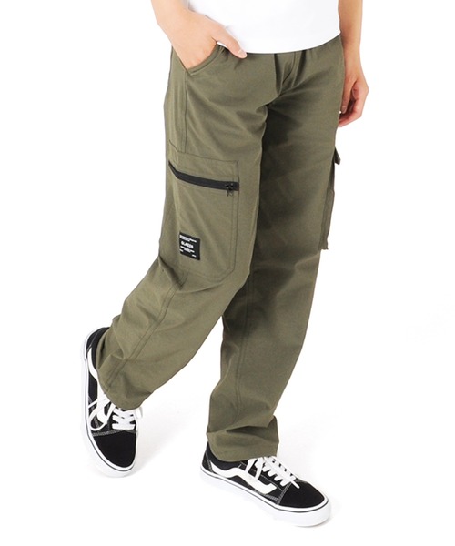 GLAZOS（グラソス）の「[ストレート]ナイロンリップストップ・カーゴパンツ（カーゴパンツ・キッズ・チャコールグレー/カーキ・160cm/150cm/130cm/170cm/140cm）」の2枚目の写真