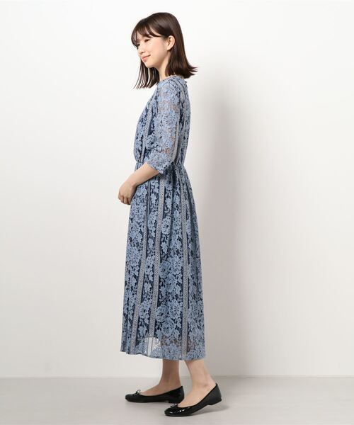 KATHARINE ROSS（キャサリンロス）の「【KATHARINE ROSS】●結婚式 ストライプレースロングドレス（ドレス・レディース・ブルー・MEDIUM）」の2枚目の写真