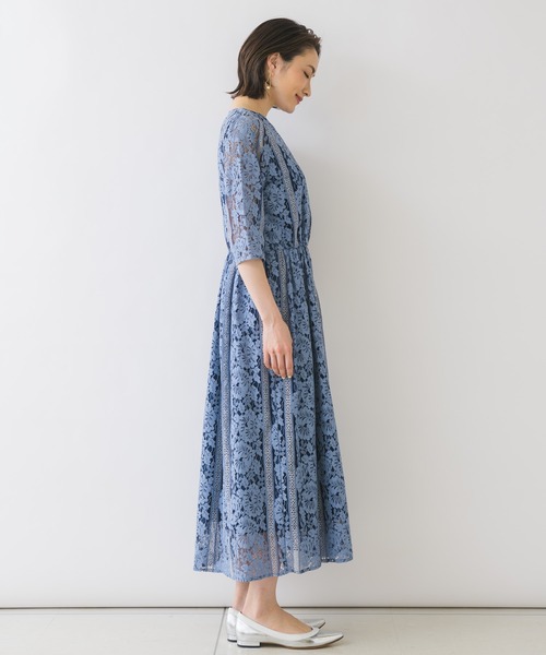 KATHARINE ROSS（キャサリンロス）の「【KATHARINE ROSS】●結婚式 ストライプレースロングドレス（ドレス・レディース・ブルー・MEDIUM）」の9枚目の写真