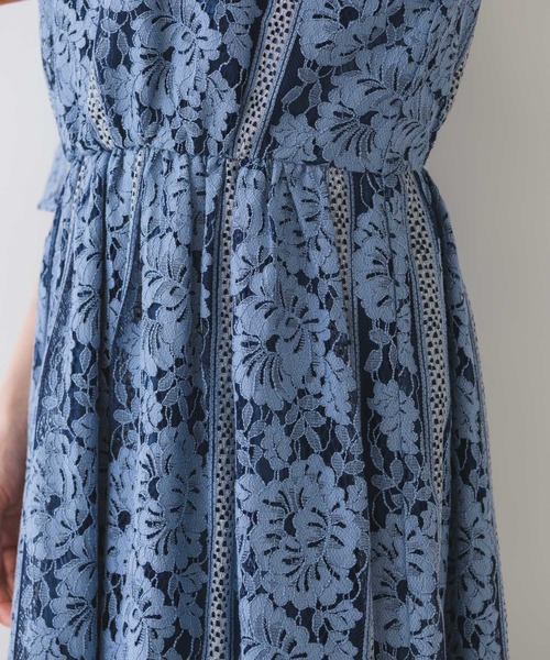 KATHARINE ROSS（キャサリンロス）の「【KATHARINE ROSS】●結婚式 ストライプレースロングドレス（ドレス・レディース・ブルー・MEDIUM）」の13枚目の写真